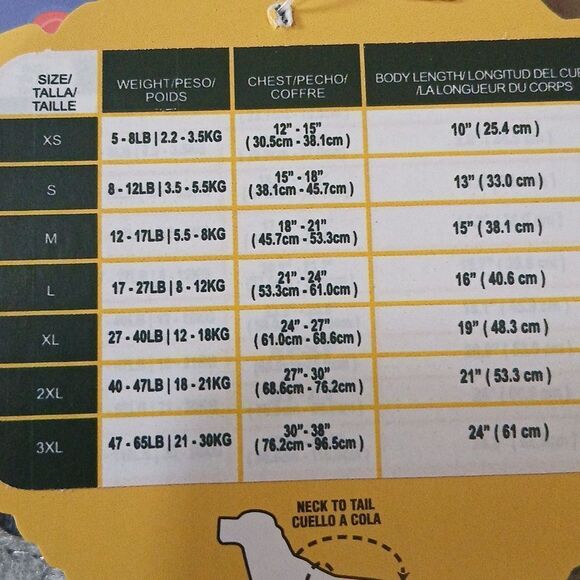 The Show and Tail, The Say Fleece Dog Coat  Fall Winter Sz L NWT - Picture 7 of 7